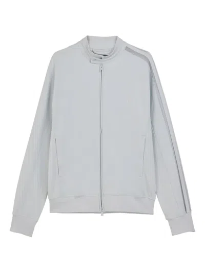 Y-3 Three-stripes Logo-print Sweatshirt In Gray