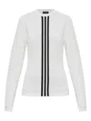 Y-3 Three-stripes Long-sleeved T-shirt In White