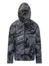 Y-3 Tie-dye Hooded Jacket In Blue