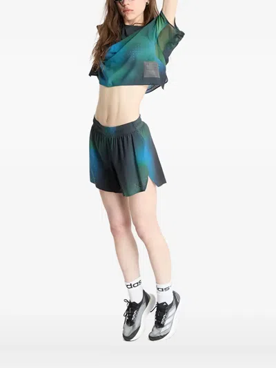 Y-3 Tie-dye Short-sleeve T-shirt In Blue