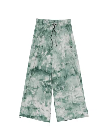 Y-3 Tie-dye Trousers In Green