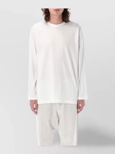 Y-3 Timeless Crew Neck Long Sleeve In White