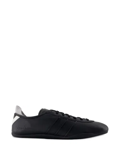 Y-3 Tokyo Laced Leather Sneakers In Animal Print
