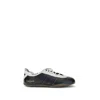 Y-3 Debossed Leather Tokyo Sneakers With Lace-up Closure In Black