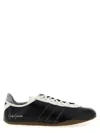 Y-3 Debossed Leather Tokyo Sneakers With Lace-up Closure In Black