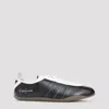 Y-3 Debossed Leather Tokyo Sneakers With Lace-up Closure In Black