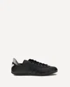 Y-3 Black And White Leather Tokyo Sneakers In Black
