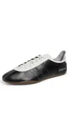 Y-3 Debossed Leather Tokyo Sneakers With Lace-up Closure
