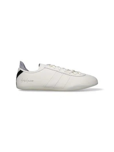 Y-3 White Leather Tokyo Sneakers In Neutral