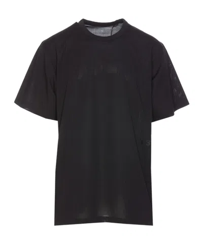 Y-3 Tonal Logo-print T-shirt In Black