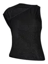 Y-3 Waffle Warp Knitted Top In Black