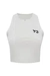Y-3 Zip-front Logo Top In Brown