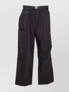 Y-3 Track Pants With Belt Detail And Pockets In Black