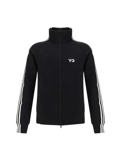 Y-3 Track Sweatshirt In Black/owhite