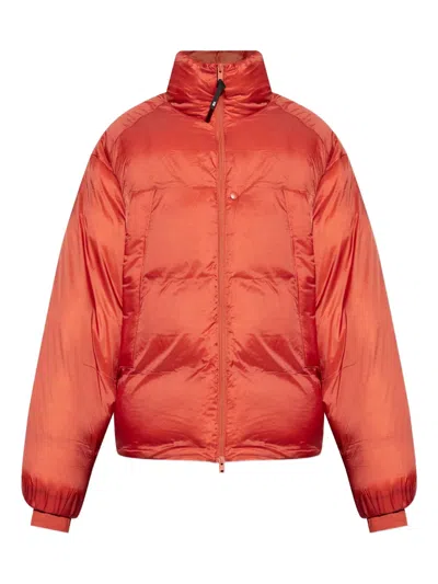 Y-3 Triora Quilted Padded Jacket In Red
