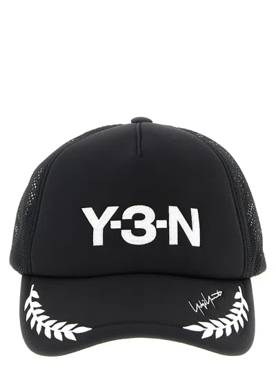 Y-3 TRUCKER' CAPSULE CAP Y-3 X NBHD HATS BLACK