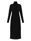 Y-3 Turtleneck Mesh-insert Dress In Black