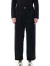 Y-3 Adidas Twill Cargo Pants In Black