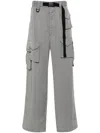 Y-3 Gray Refined Wool Cargo Pants In Grey