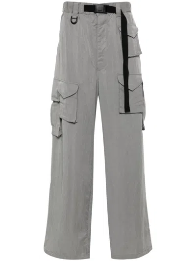 Y-3 Gray Refined Wool Cargo Pants