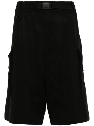 Y-3 Twill Cargo Shorts In Black