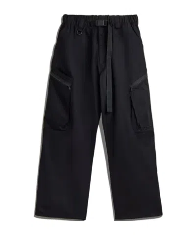 Y-3 PLEATED-DETAILS CARGO TROUSERS