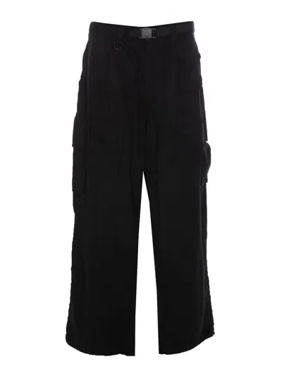 Y-3 Twill Cargo Trousers In Black