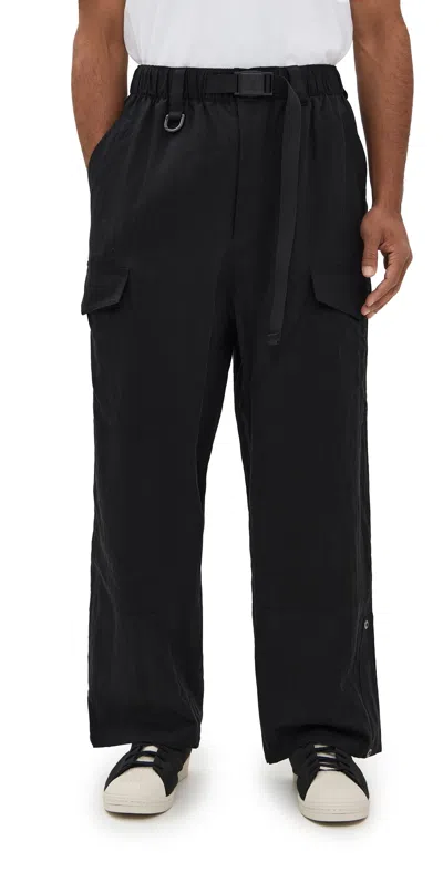 Y-3 Twill Pants Black