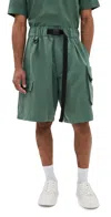 Y-3 Twill Shorts Green Oxide In Green Oxide