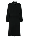 Y-3 Twill Trench Coat In Black