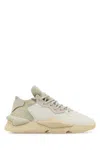 Y-3 Two-tone Fabric And Leather  Kaiwa Sneakers In Corewhitetalcwonderwhite