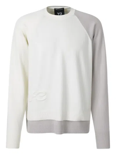 Y-3 Adidas Layered Knit Jersey In White