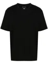 Y-3 Logo Cotton T-shirt In Black