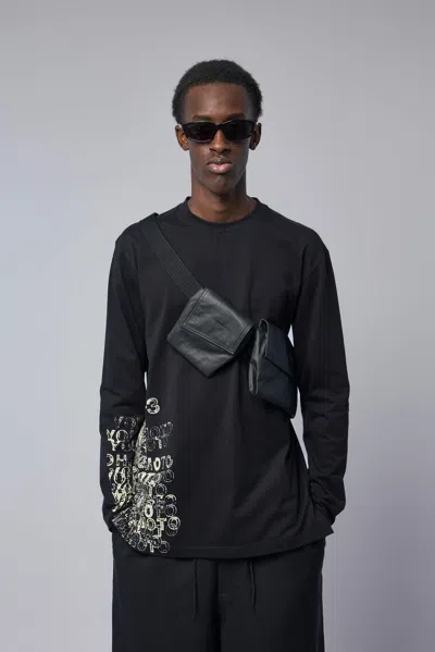Y-3 U Gfx Ls Tee In Black