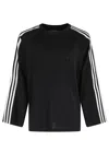 Y-3 Three-stripe Long-sleeve T-shirt In Black