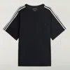 Y-3 Three-stripe Short-sleeve T-shirt In Black