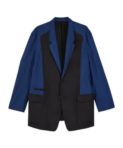 Y-3 Ultralight Nylon Blazer In Dark Blue/black