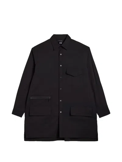 Y-3 Ut Long-sleeve Shirt In Black