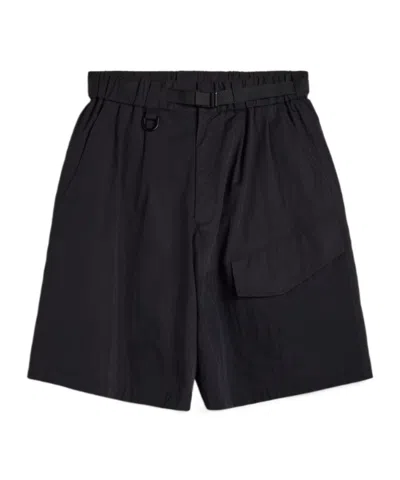Y-3 Ut Tailored Shorts In Blue
