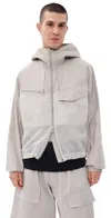 Y-3 Hooded Jacket Long Sleeves Chest Pocket In White