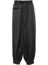 Y-3 Striped Tapered Trousers In Black