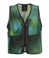 Y-3 All-over Print Mesh Vest In Green