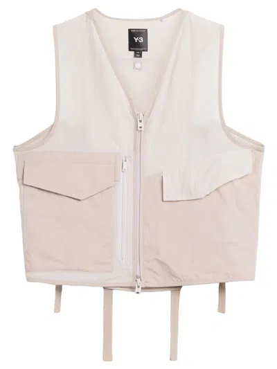 Y-3 Vest With Pockets In Neutral