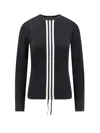 Y-3 Viscose And Recycled Polyester T-shirt In Black