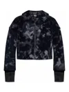 Y-3 All-over Print Padded Jacket In Black