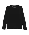 Y-3 W Run Knit Sweatshirt In Black