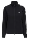 Y-3 Zip-up Logo Sweatshirt In White/black