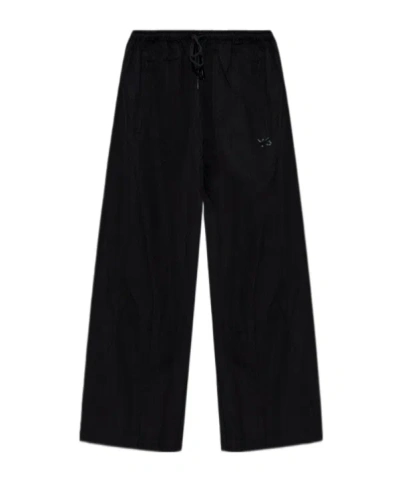 Y-3 Elasticated Cropped Trousers In Black
