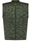 Y-3 Running Engineered Insulated Vest In Grün