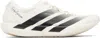 Y-3 White Black Adios 9 Mesh Elasticized Rubber-sole Sneakers In Black